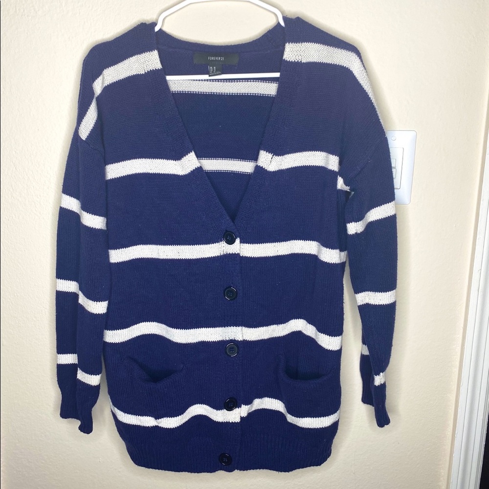 Striped Cotton Cardigan 👣🍂❄️